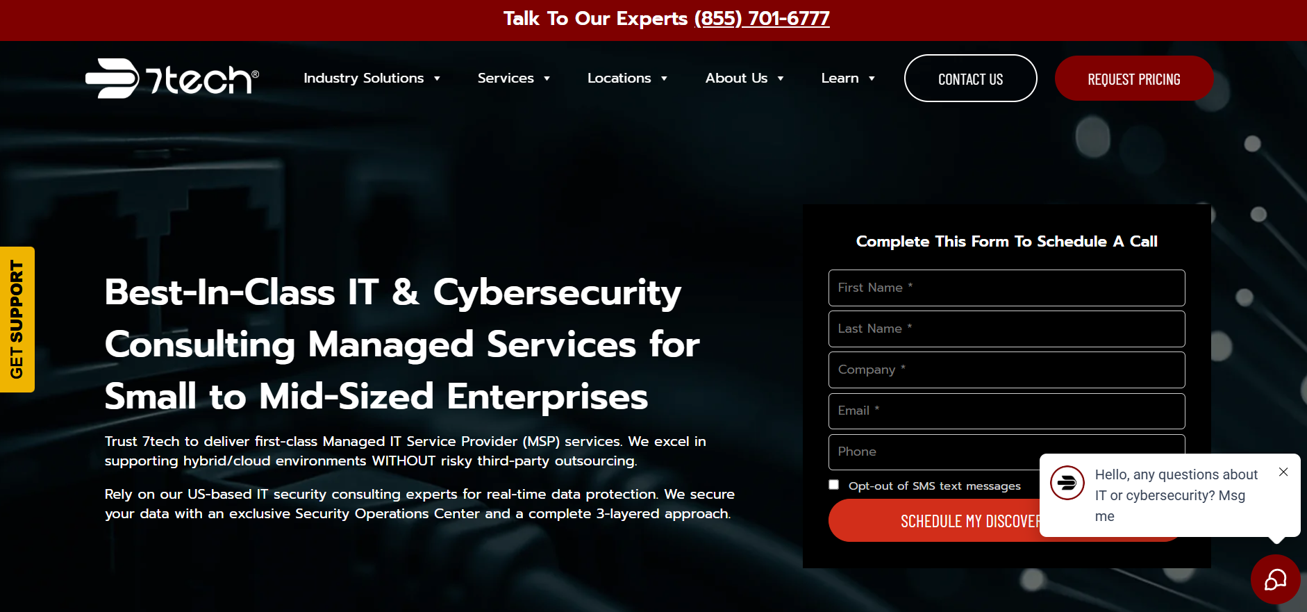 7tech managed IT services San Antonio TX homepage