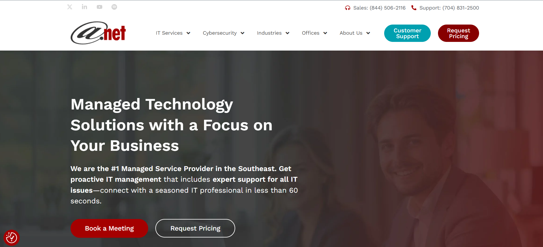 AT-NET Services managed IT Charlotte NC &mdash; homepage
