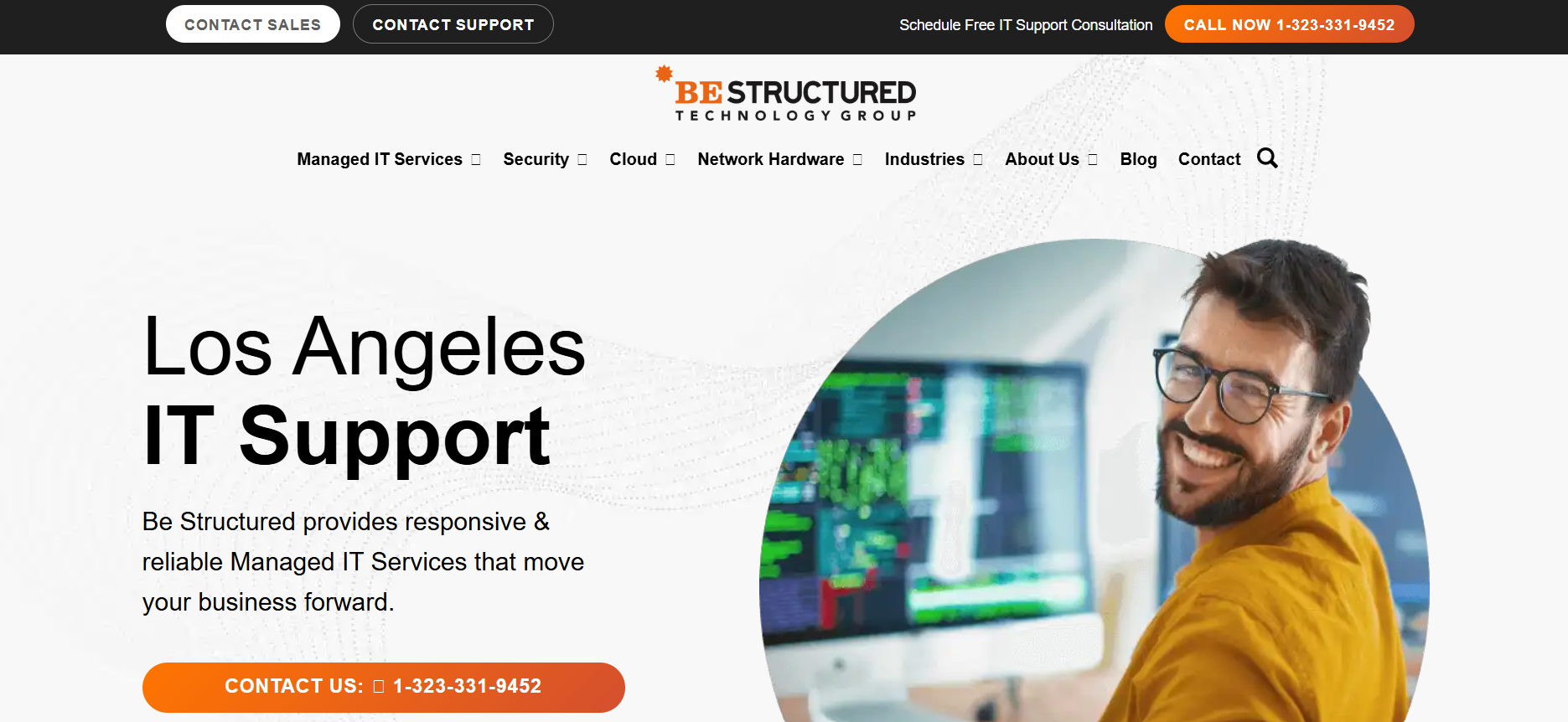 Be Structured Technology Group managed IT services Los Angeles &mdash; homepage
