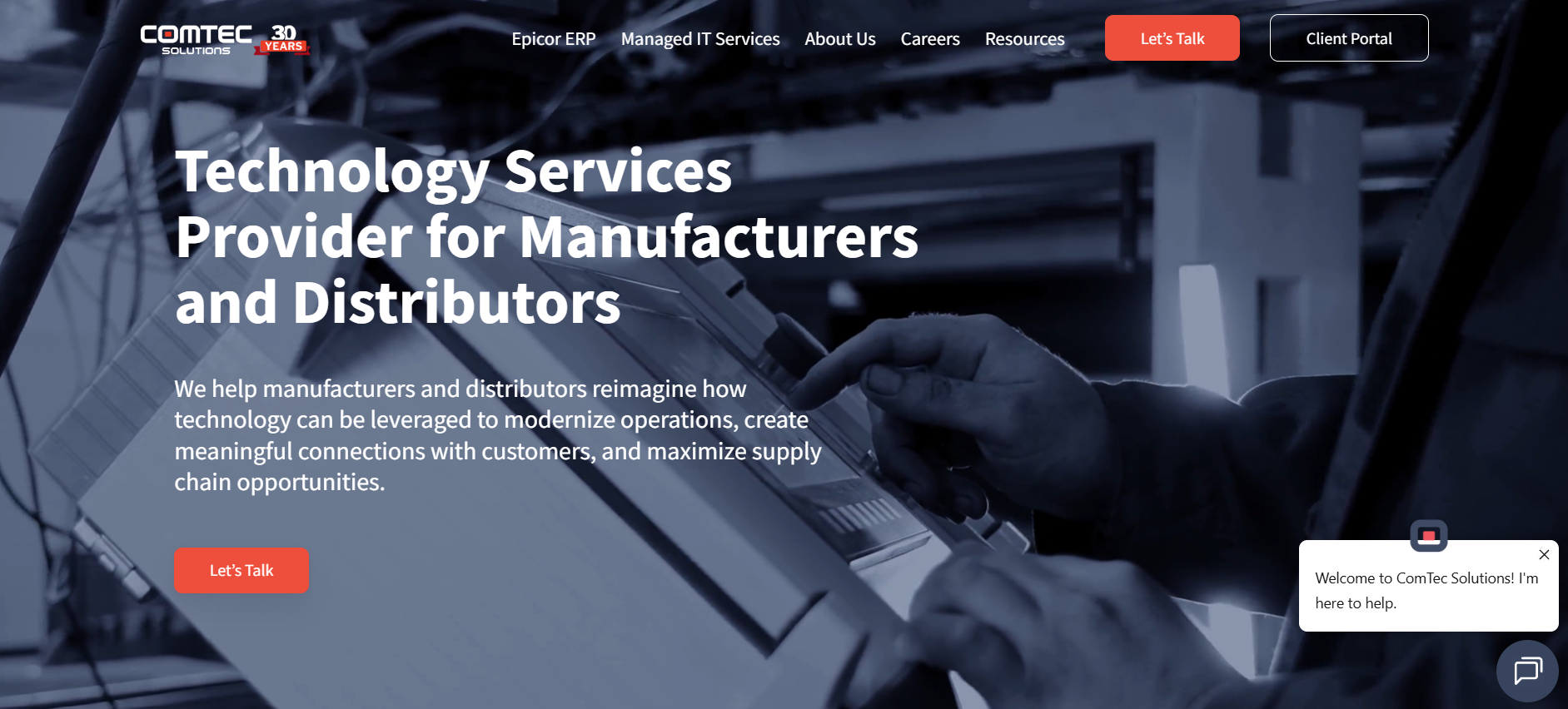 ComTec Solutions managed IT Rochester Buffalo Syracuse Upstate New York manufacturing homepage