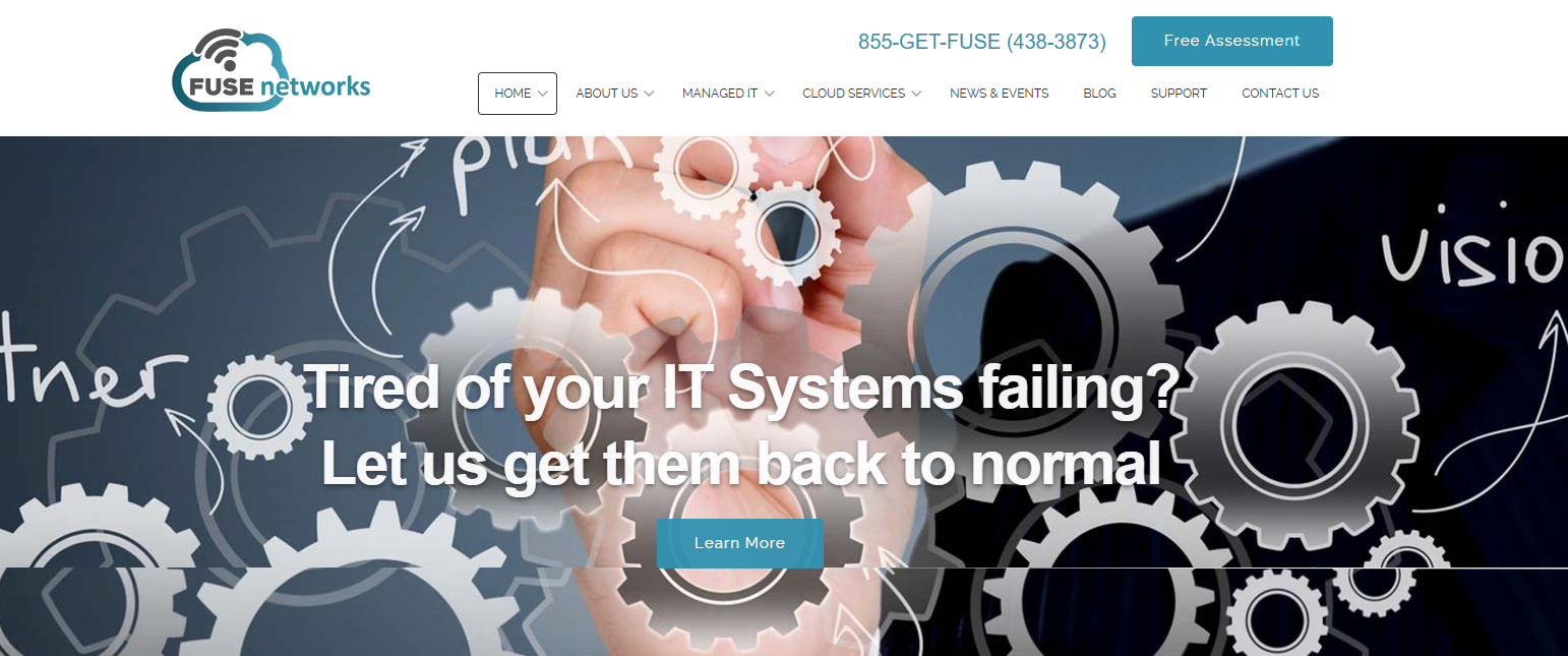 Fuse Networks managed IT services Seattle WA homepage