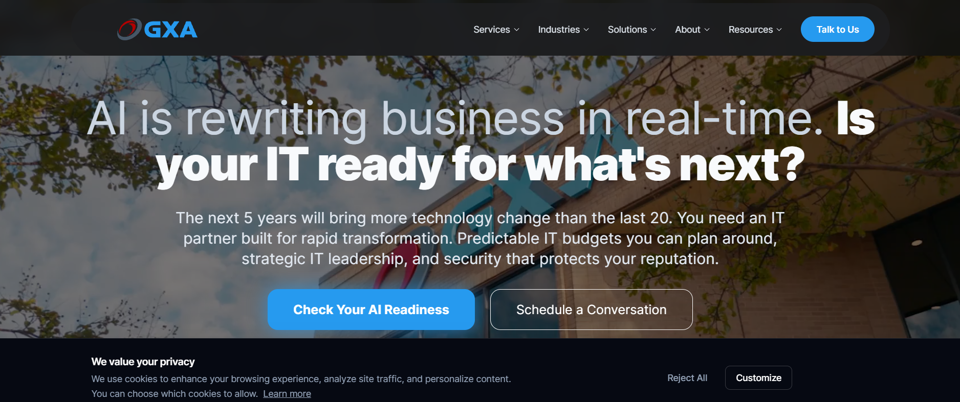 GXA managed IT services Dallas TX &mdash; homepage