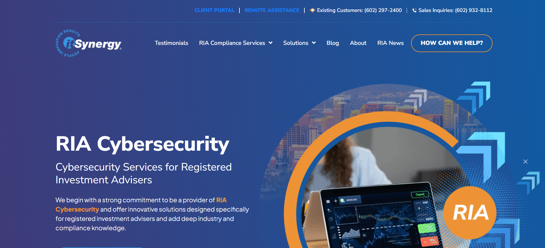 itSynergy managed IT services in Phoenix homepage