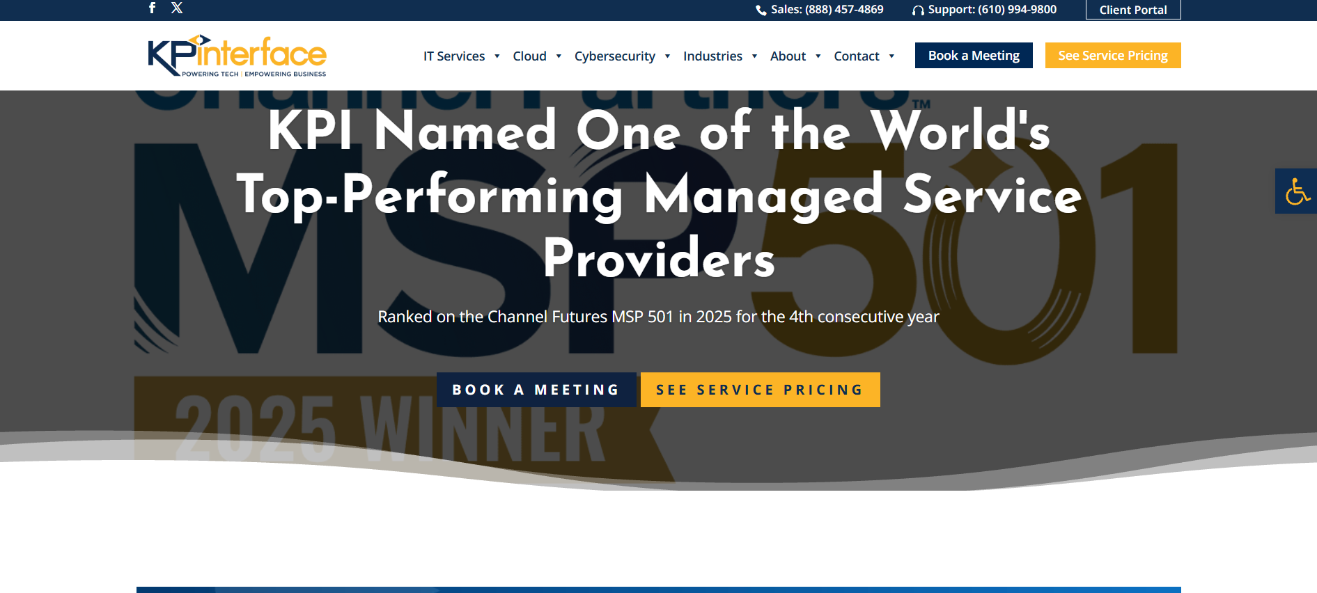 KPInterface managed IT services Philadelphia Center City homepage