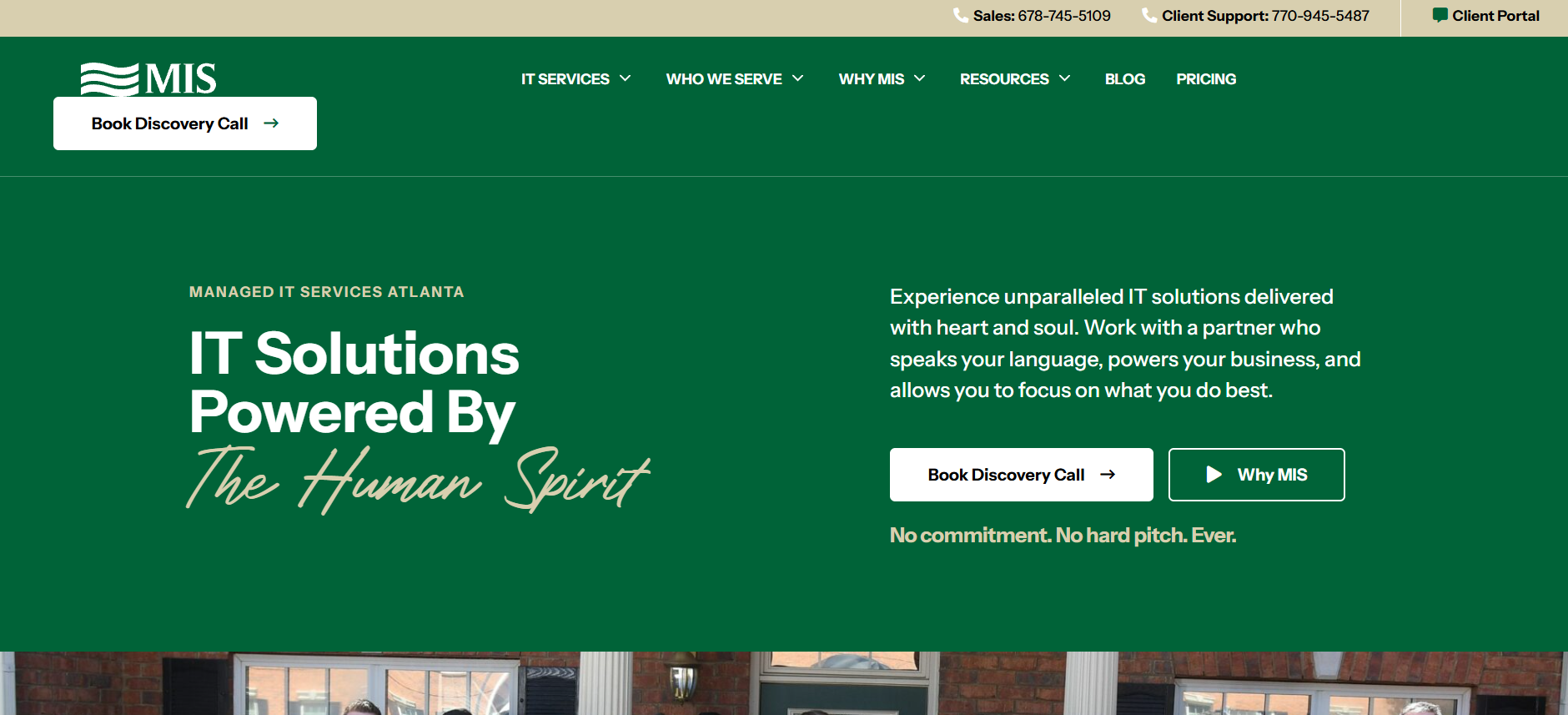 MIS Solutions managed IT Metro Atlanta GA homepage