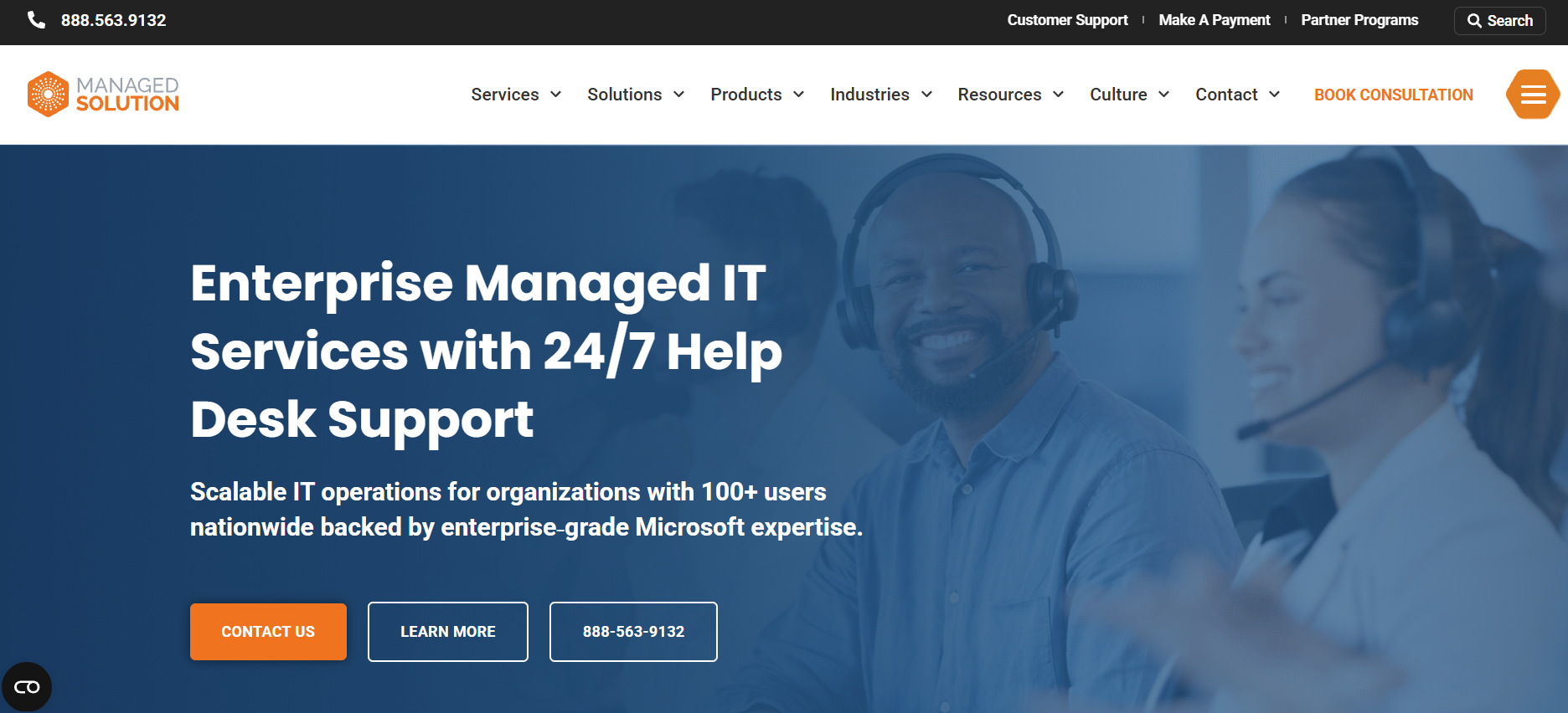 Managed Solution managed IT services San Diego Mission Hills California homepage