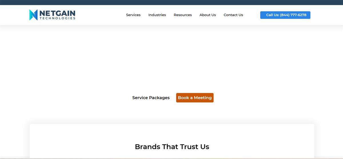 Netgain Technology managed IT services for healthcare homepage