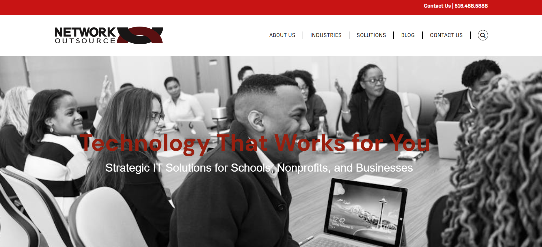 Network Outsource managed IT Long Island New York public sector education homepage
