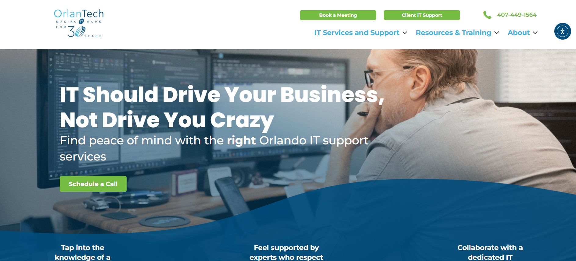 OrlanTech managed IT services Orlando Maitland Central Florida homepage