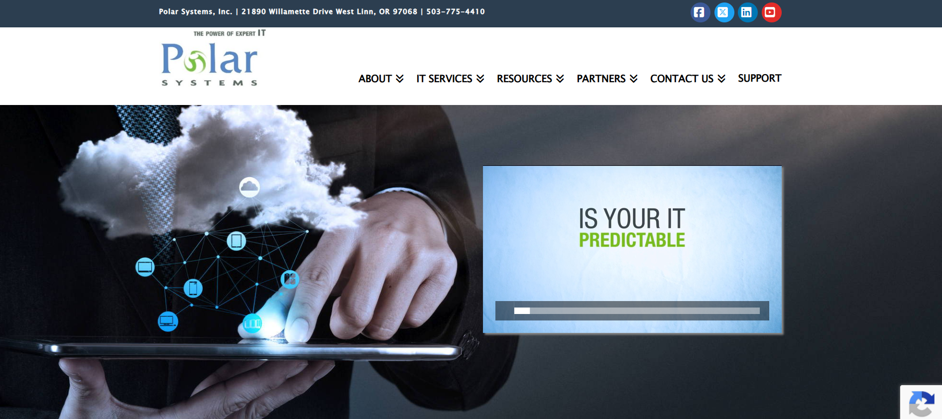 Polar Systems managed IT West Linn Portland Oregon homepage