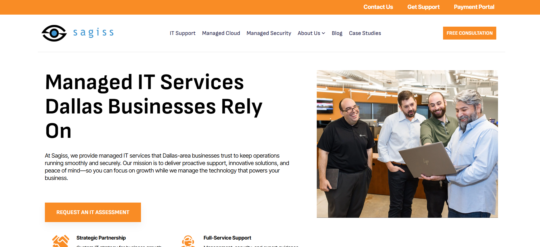 Sagiss managed IT services Dallas TX &mdash; homepage