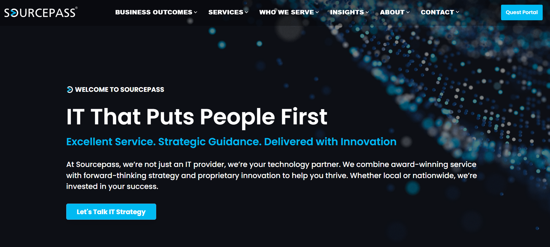 Sourcepass managed IT platform New York homepage