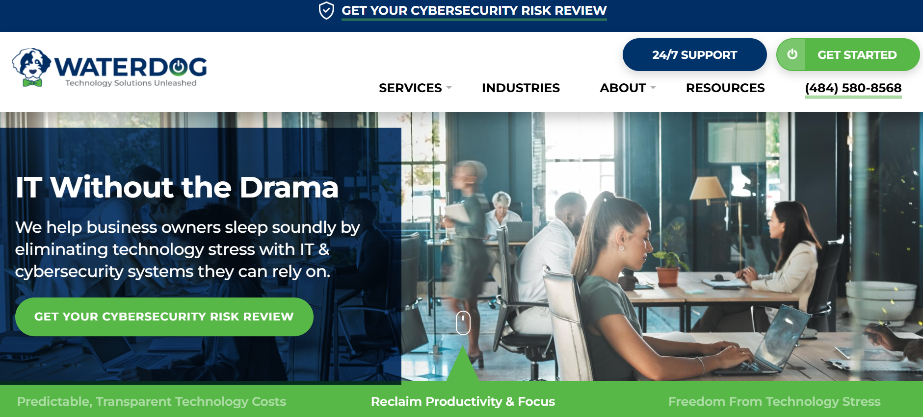 Waterdog Technology Solutions managed IT services Devon PA Philadelphia western suburbs homepage