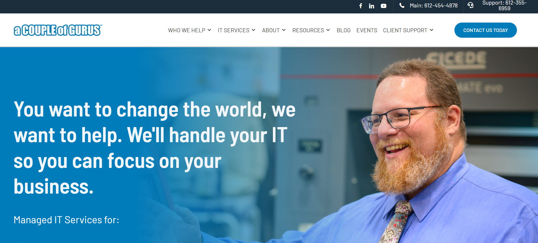 a COUPLE of GURUS managed IT services Minneapolis &mdash; homepage