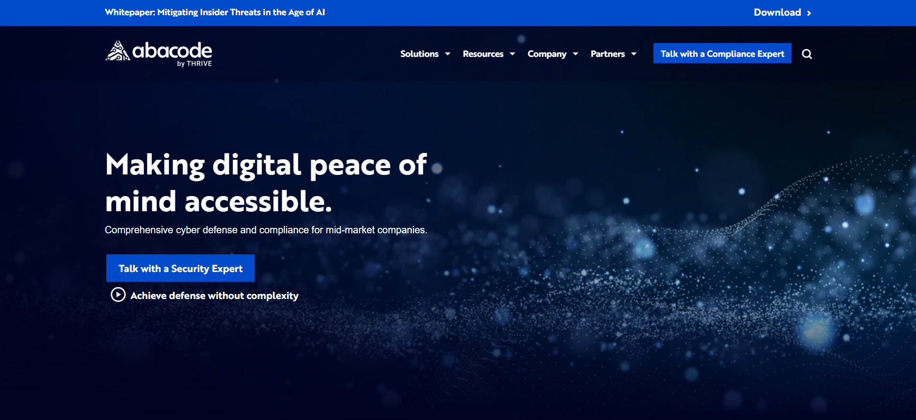 Abacode cybersecurity compliance Tampa FL homepage