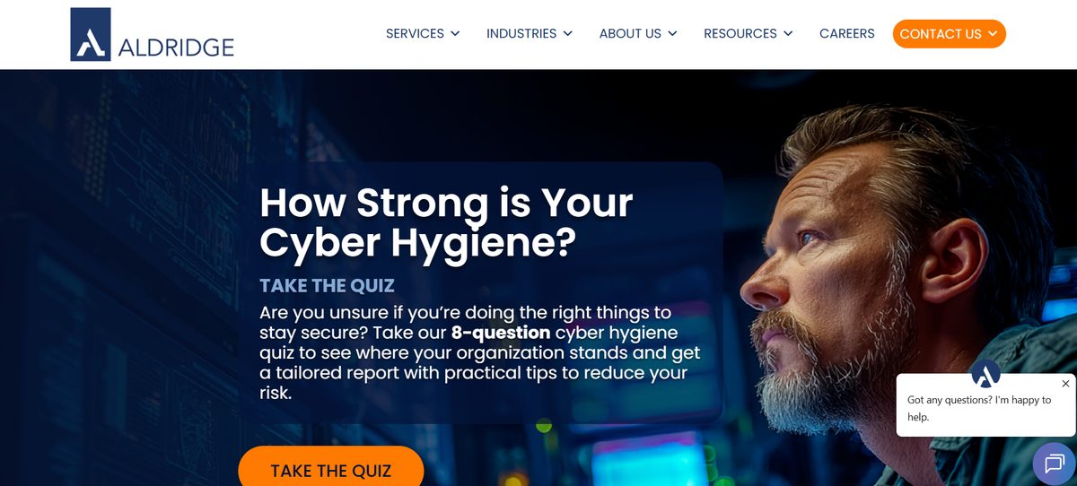 Aldridge managed IT services Texas homepage