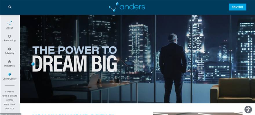 Anders Technology managed IT services St. Louis homepage