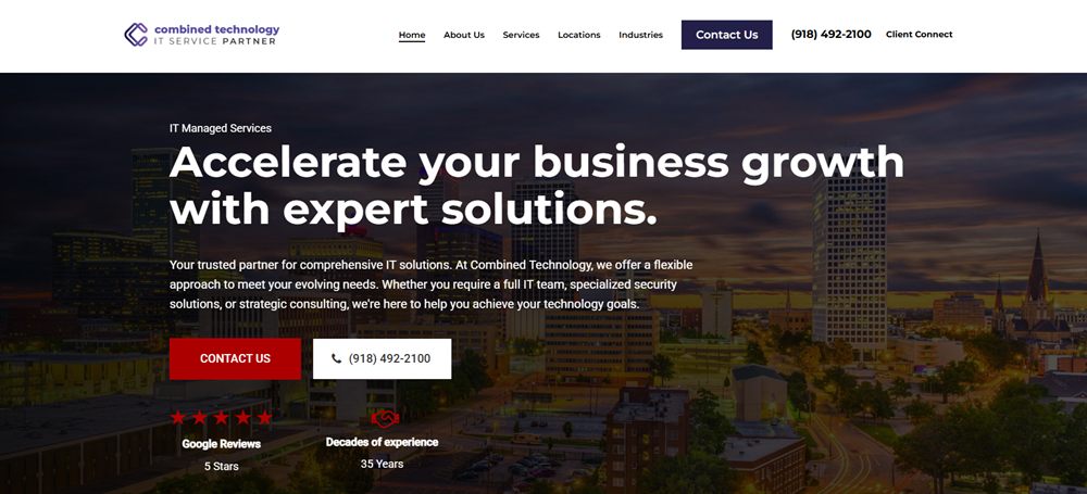 Combined Technology managed IT services in Tulsa &mdash; homepage