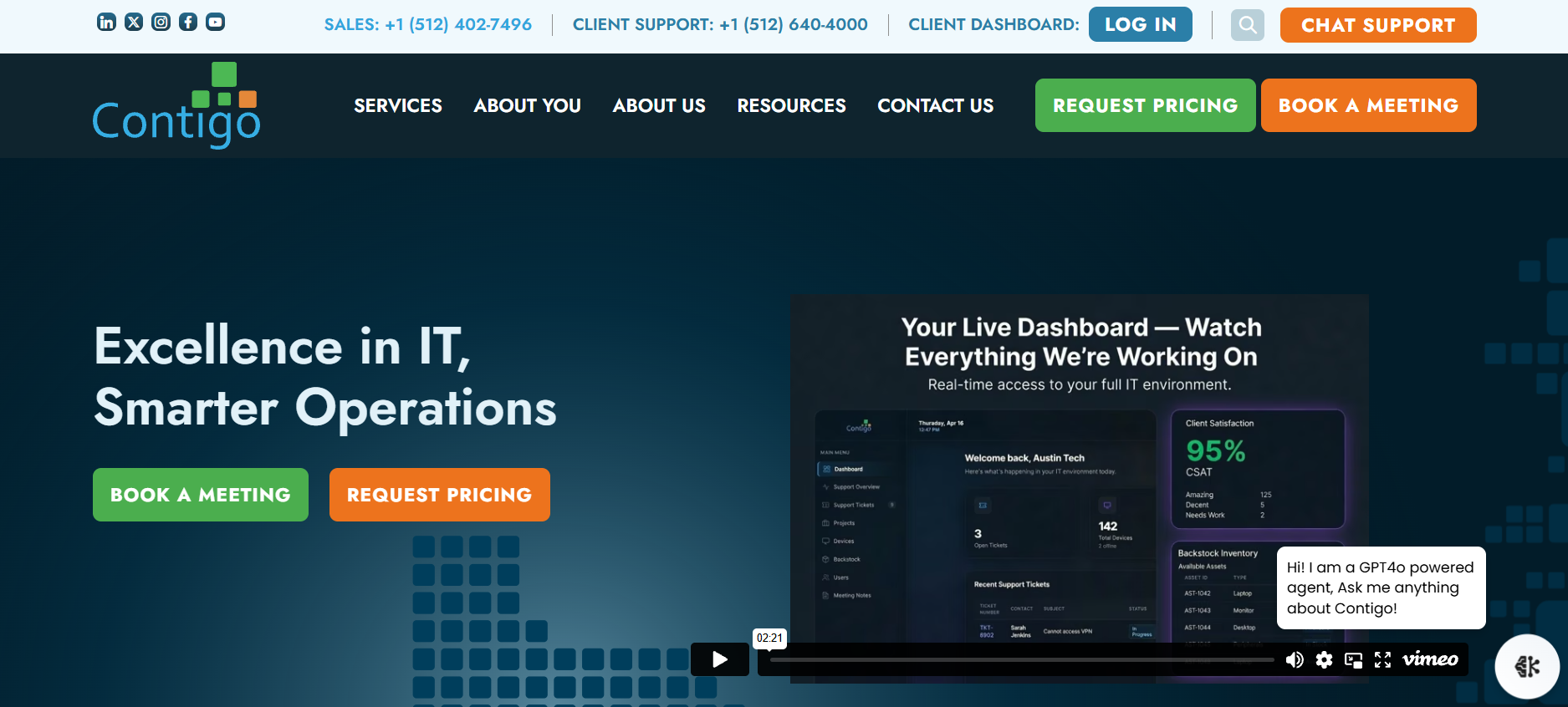 Contigo Technology managed IT services in Austin TX homepage