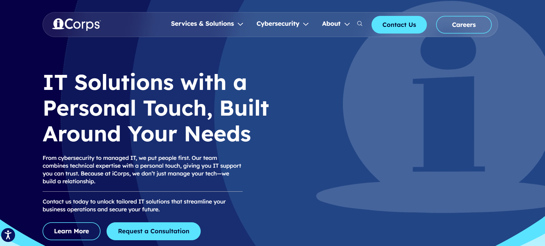 iCorps Technologies managed IT services Boston Woburn Massachusetts homepage