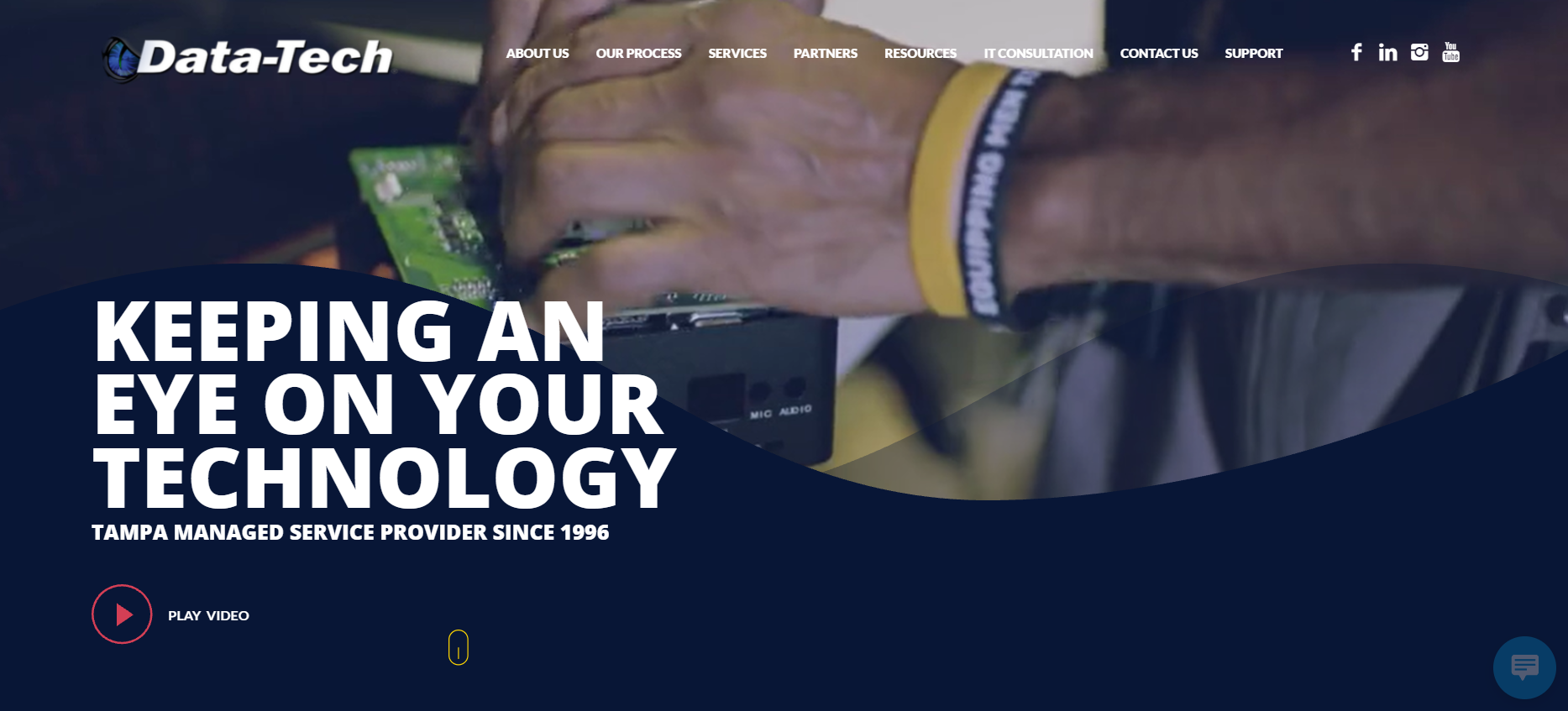Data-Tech managed IT services Tampa FL homepage