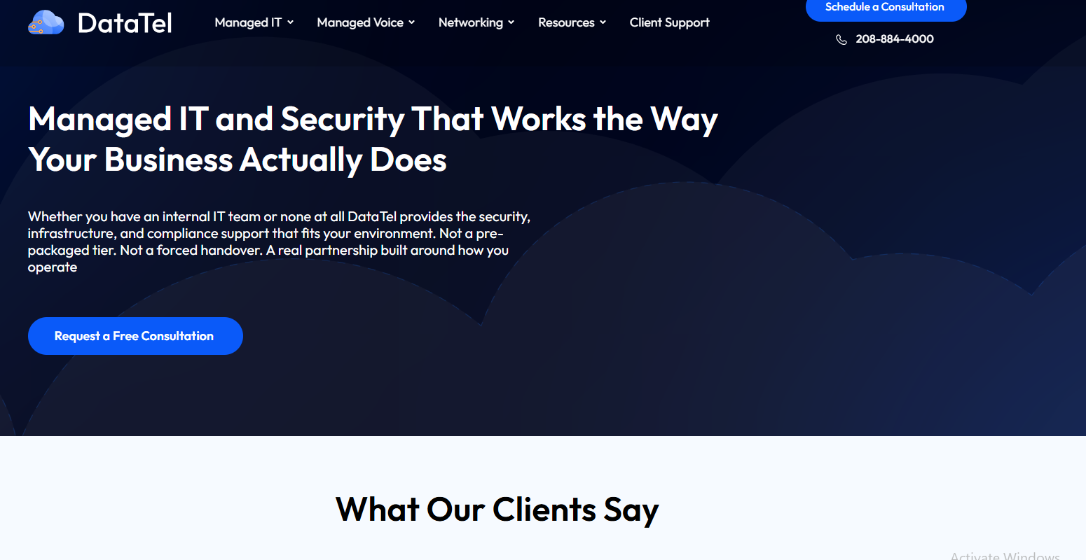 DataTel managed IT services in Boise, ID — homepage