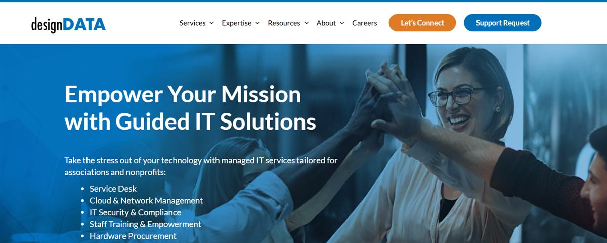 designDATA managed IT services for legal firms homepage