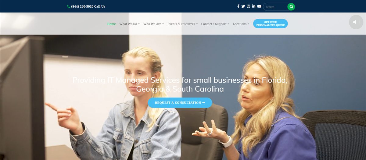 DPC Technology managed IT services Jacksonville homepage