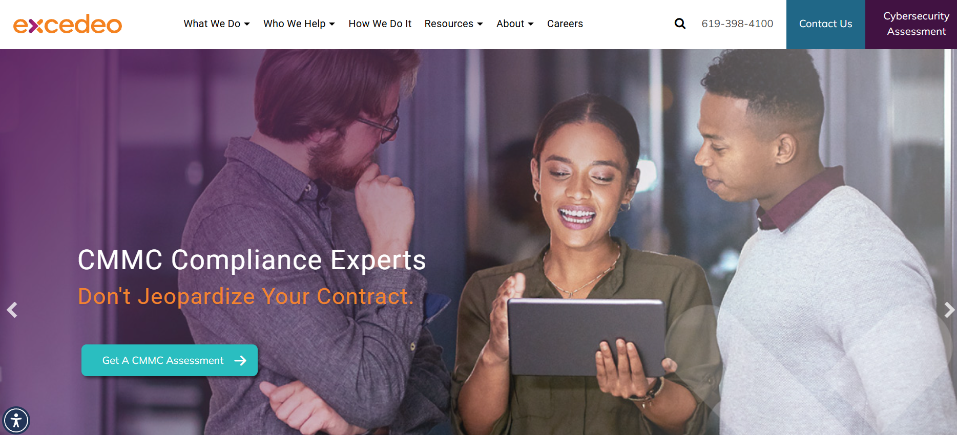 Excedeo managed IT services Mission Valley San Diego California homepage