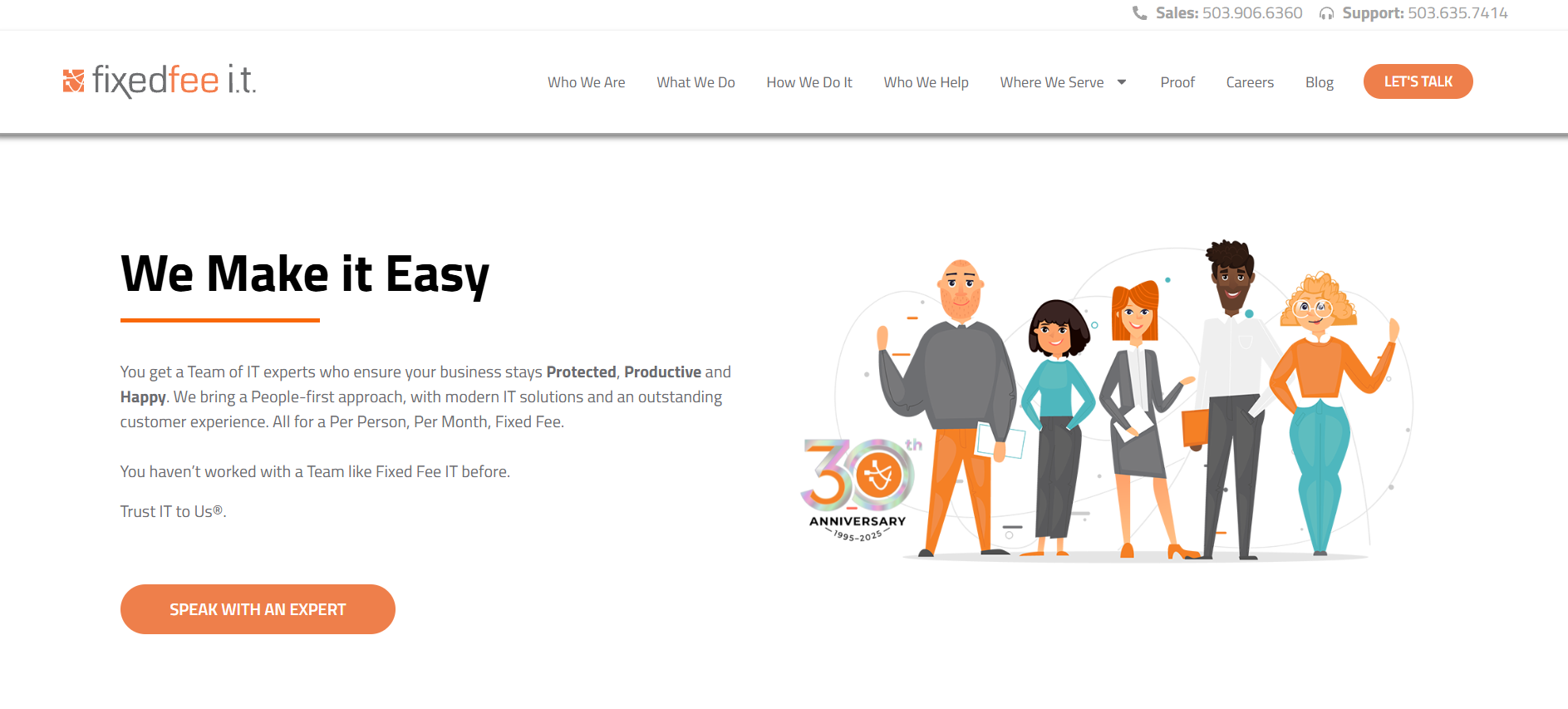 Fixed Fee IT managed IT Beaverton Portland OR homepage