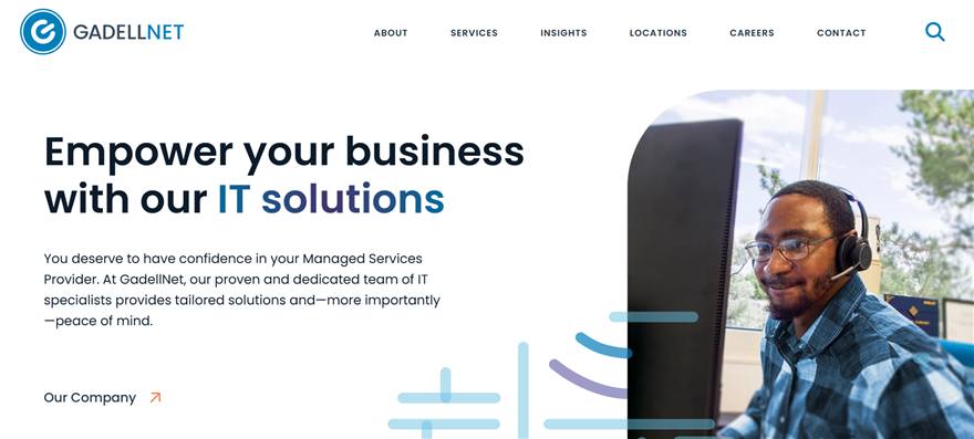 GadellNet Consulting Services managed IT services St. Louis homepage