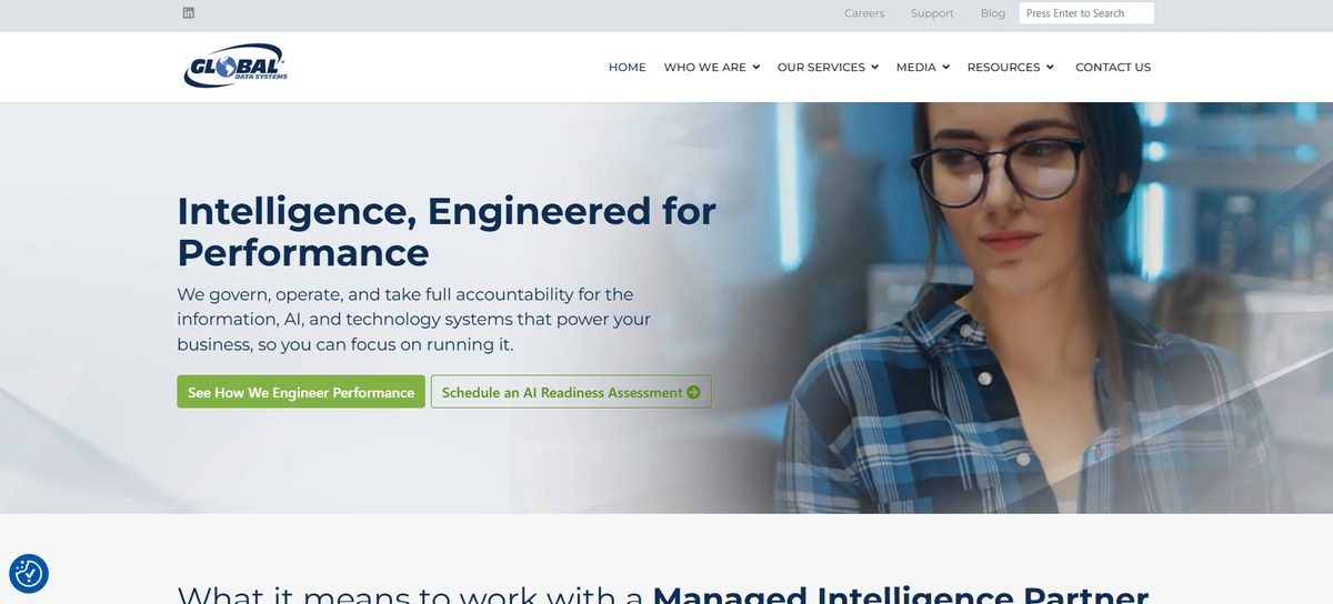 Global Data Systems managed IT services Houston TX — homepage