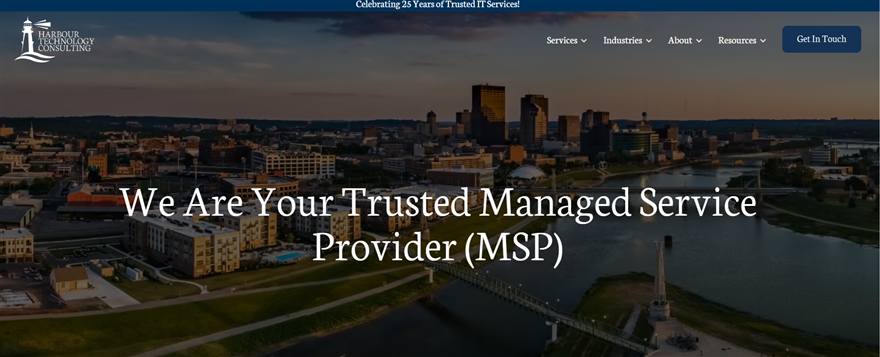 Harbour Technology Consulting Springboro Ohio MSP homepage