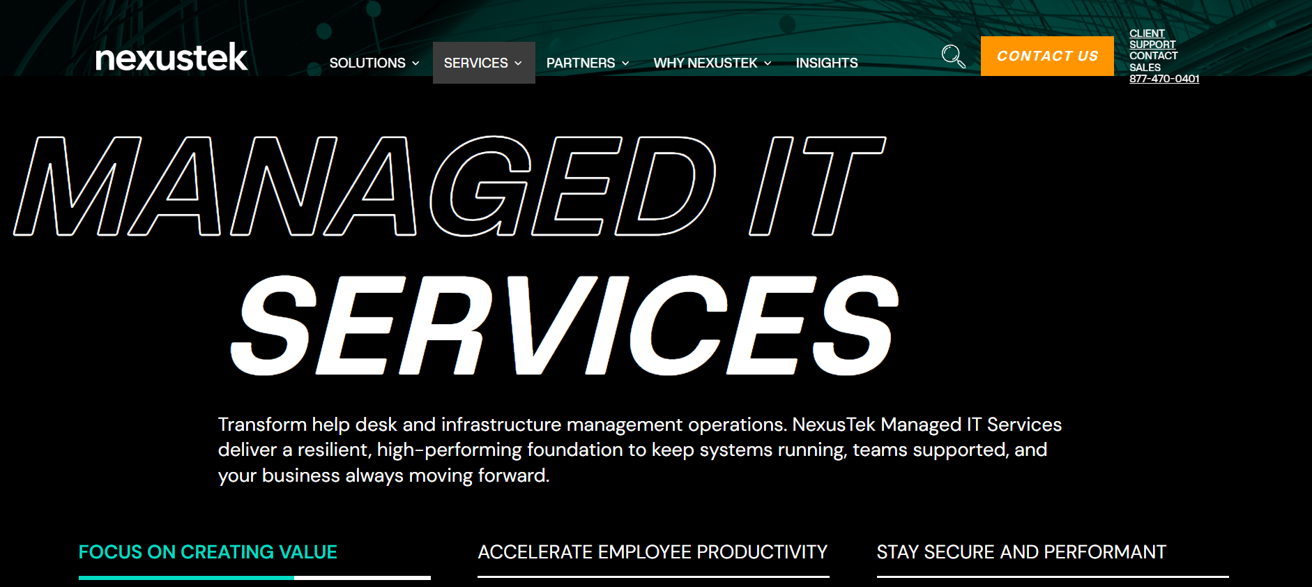 NexusTek managed IT services Denver CO &mdash; homepage