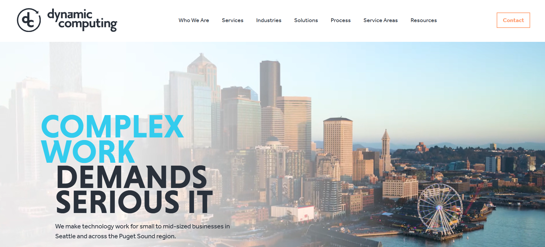 Dynamic Computing managed IT services Seattle WA homepage