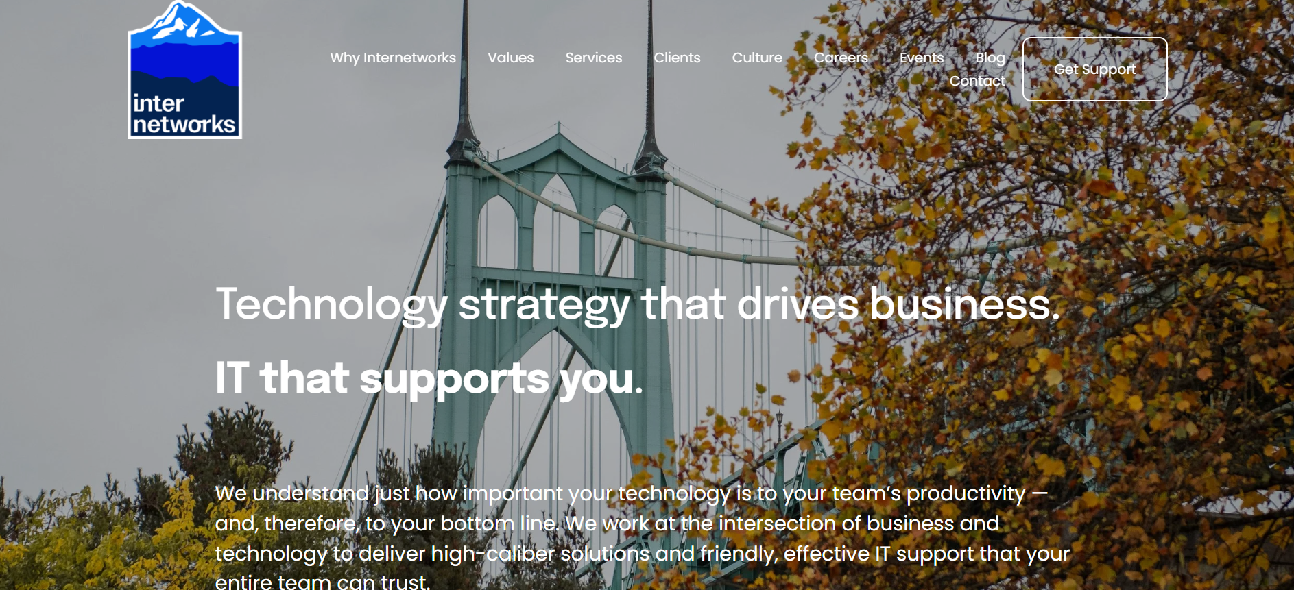 Portland Internetworks co-managed IT WAN Portland OR homepage