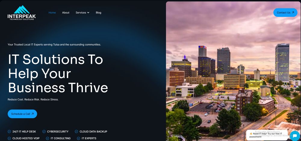 InterPeak Technology Solutions managed IT services in the Tulsa metro &mdash; homepage