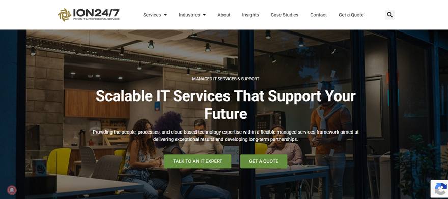 ION247 managed IT services Orlando homepage