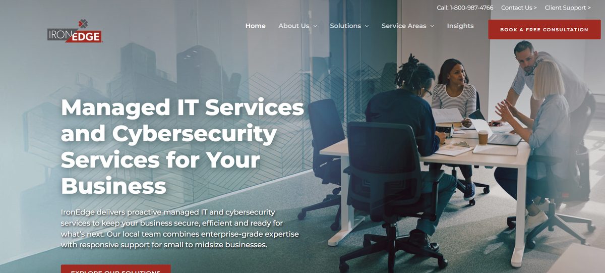 IronEdge Group managed IT services in Houston TX — homepage