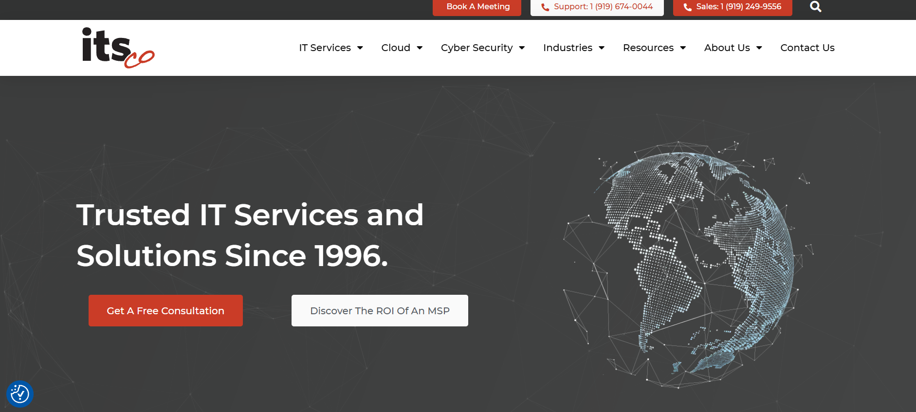 ITSco managed IT engineering Raleigh North Carolina homepage