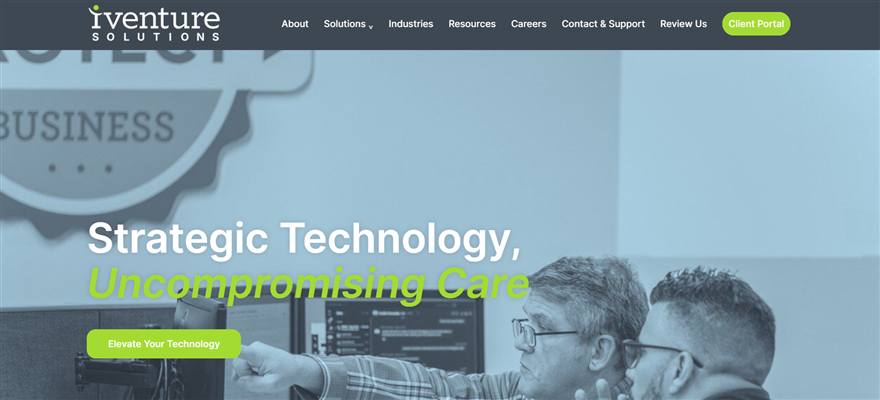 iVenture Solutions managed IT services Orlando homepage