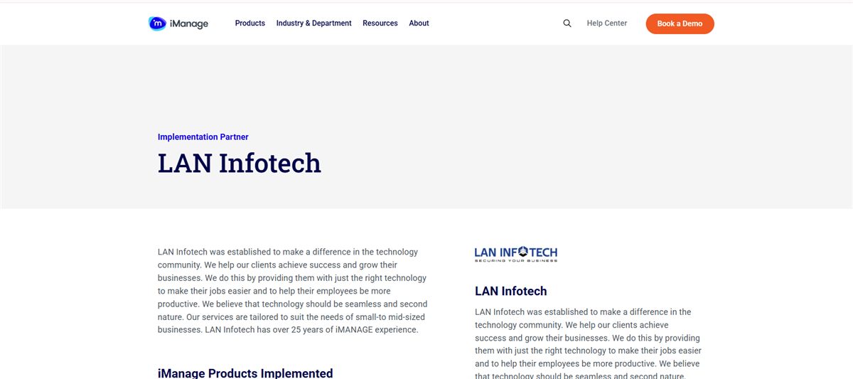 LAN Infotech managed IT services Fort Lauderdale homepage