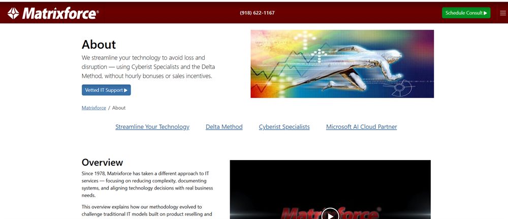 Matrixforce managed IT services in Tulsa &mdash; homepage