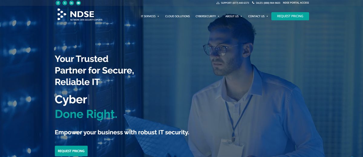 NDSE managed IT services Richmond VA homepage