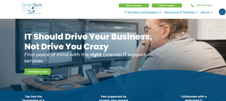 OrLANtech managed IT services Orlando homepage