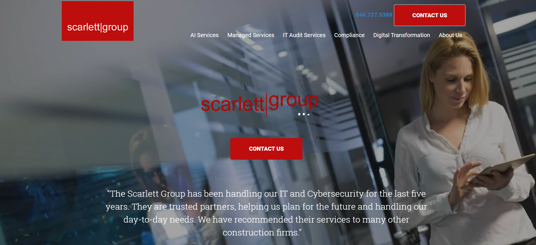 Scarlett Group managed IT nationwide Raleigh North Carolina Six Forks Road homepage