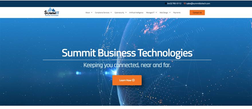 Summit Business Technologies managed IT services Baltimore homepage