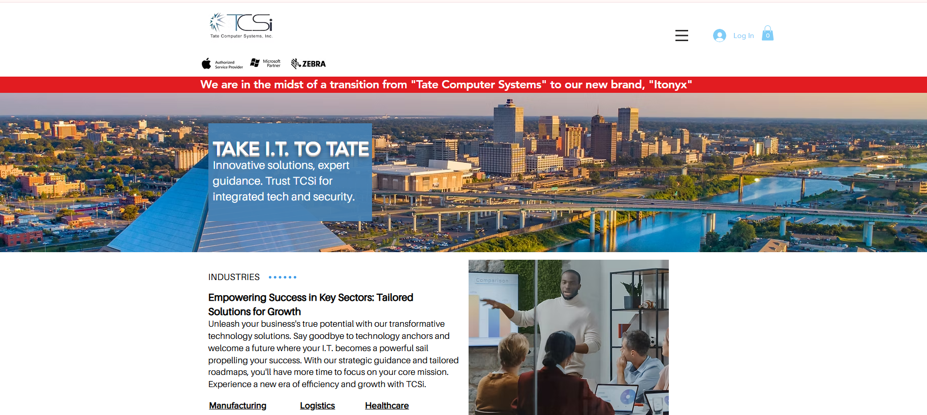 Tate Computer Systems (TCSi) managed IT services in Memphis — homepage