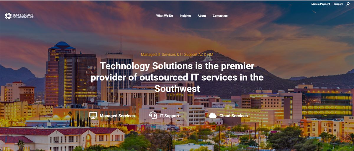 Technology Solutions managed IT services Tucson homepage
