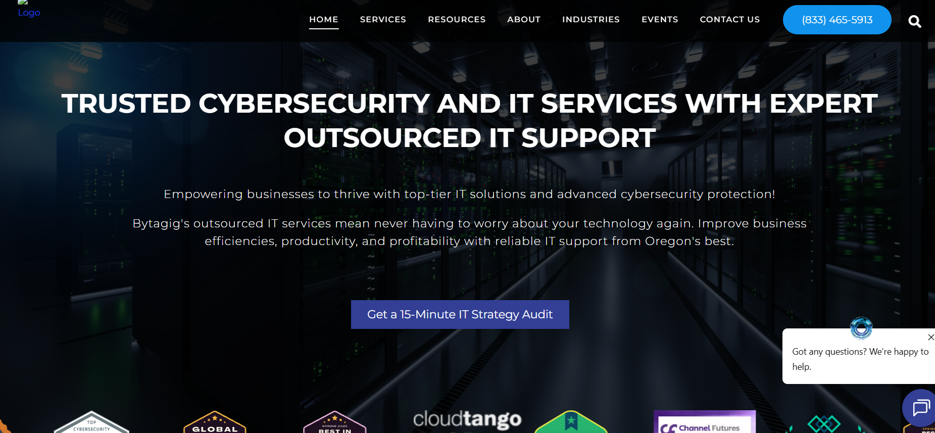 Bytagig managed IT Portland OR homepage